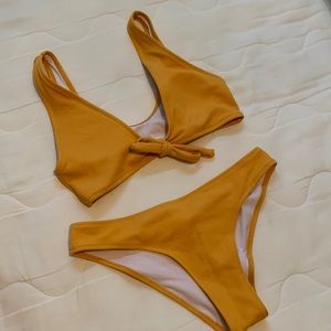 Yellow bikini